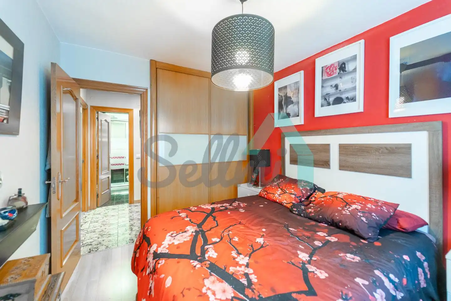 Schlafzimmer von Wohnung zum Verkauf in Mieres (Asturias) mit Heizung, Abstellraum und Möbliert