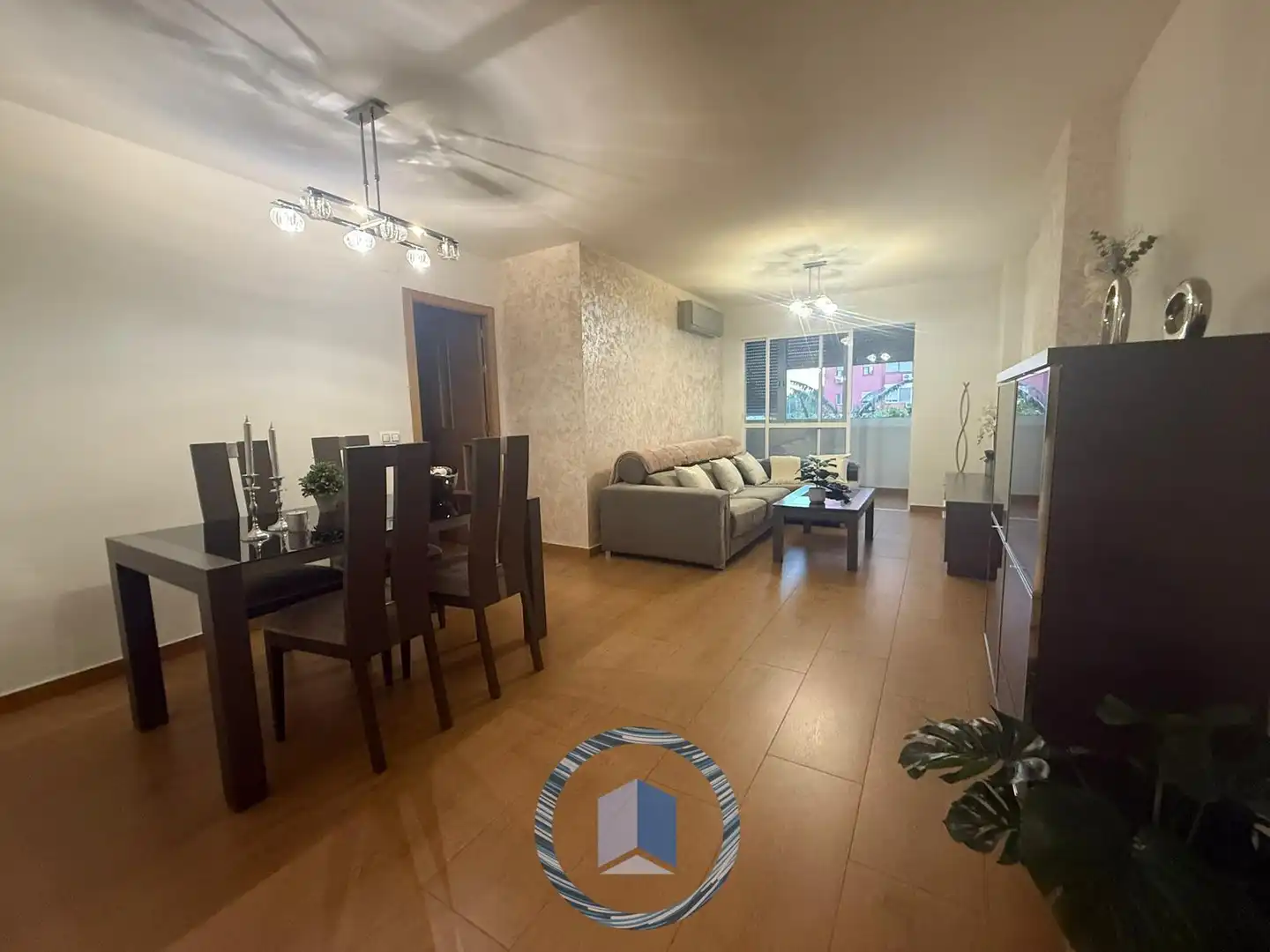 Living room of Flat for sale in Montequinto  with Terrace, Swimming Pool and Furnished