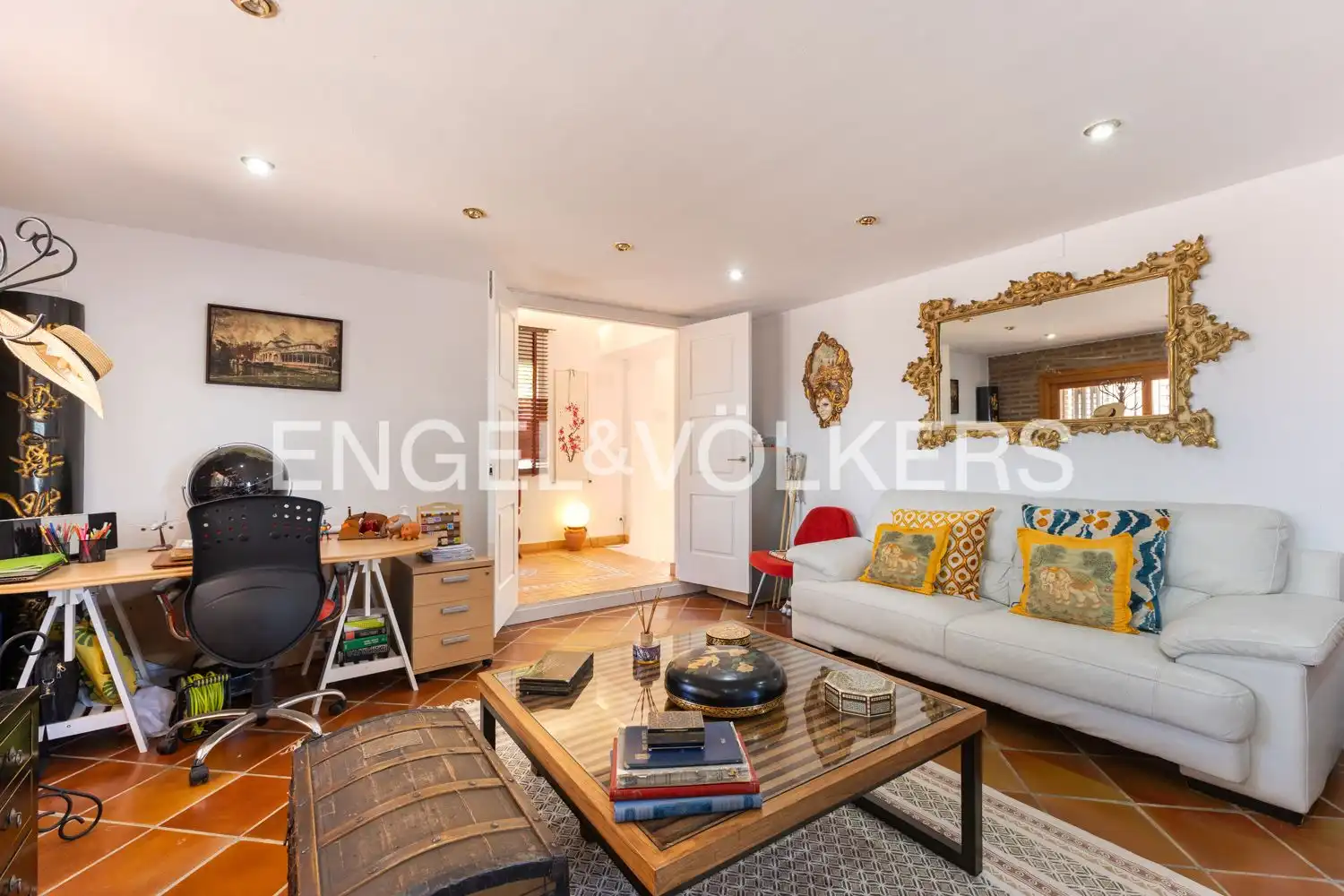 Living room of Houses for rent in Riba-roja de Túria  with Air Conditioner, Heating and Private garden