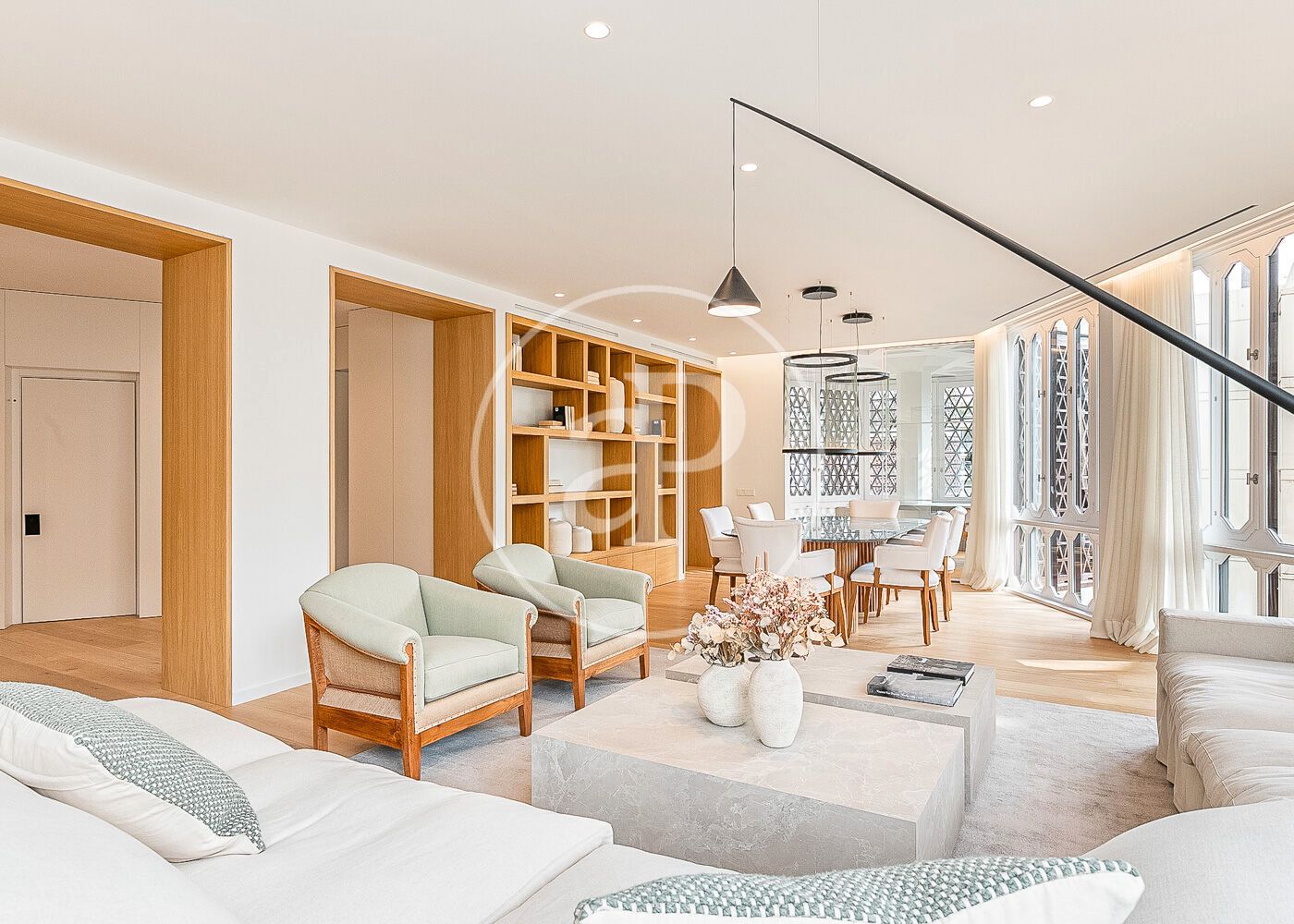 Sala de estar de Piso en venta en  Barcelona Capital con Aire acondicionado, Calefacción y Jardín privado