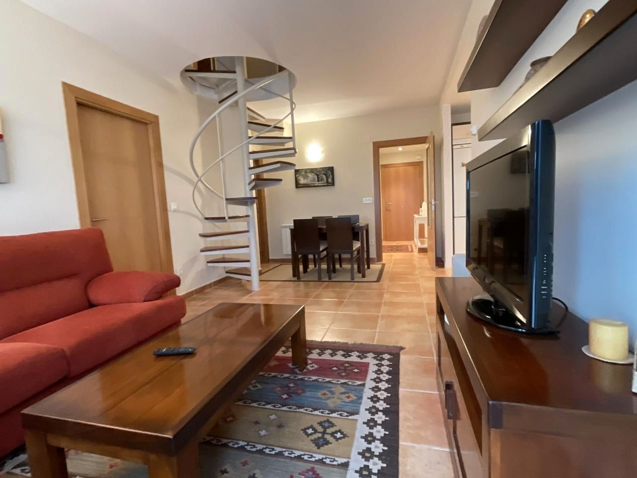 Living room of Flat for sale in Alesanco  with Heating, Furnished and Community pool