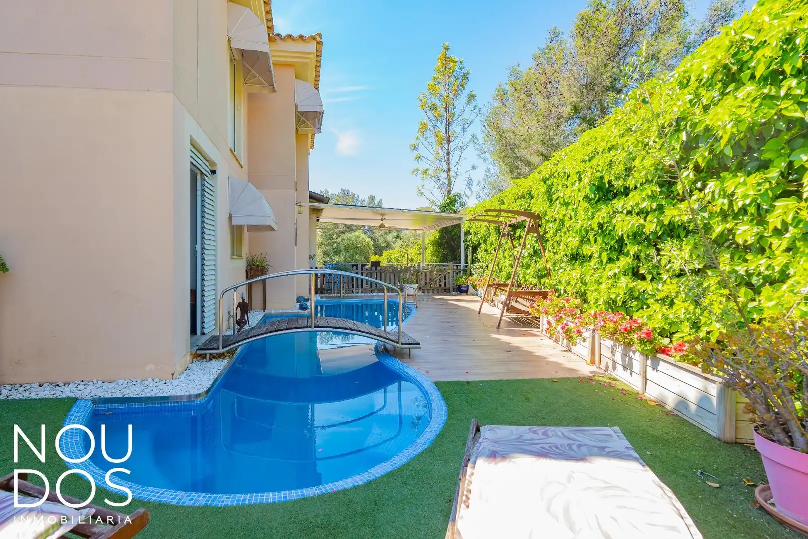 Piscina de Casa adosada en venda en  Palma de Mallorca amb Calefacció, Jardí privat i Terrassa