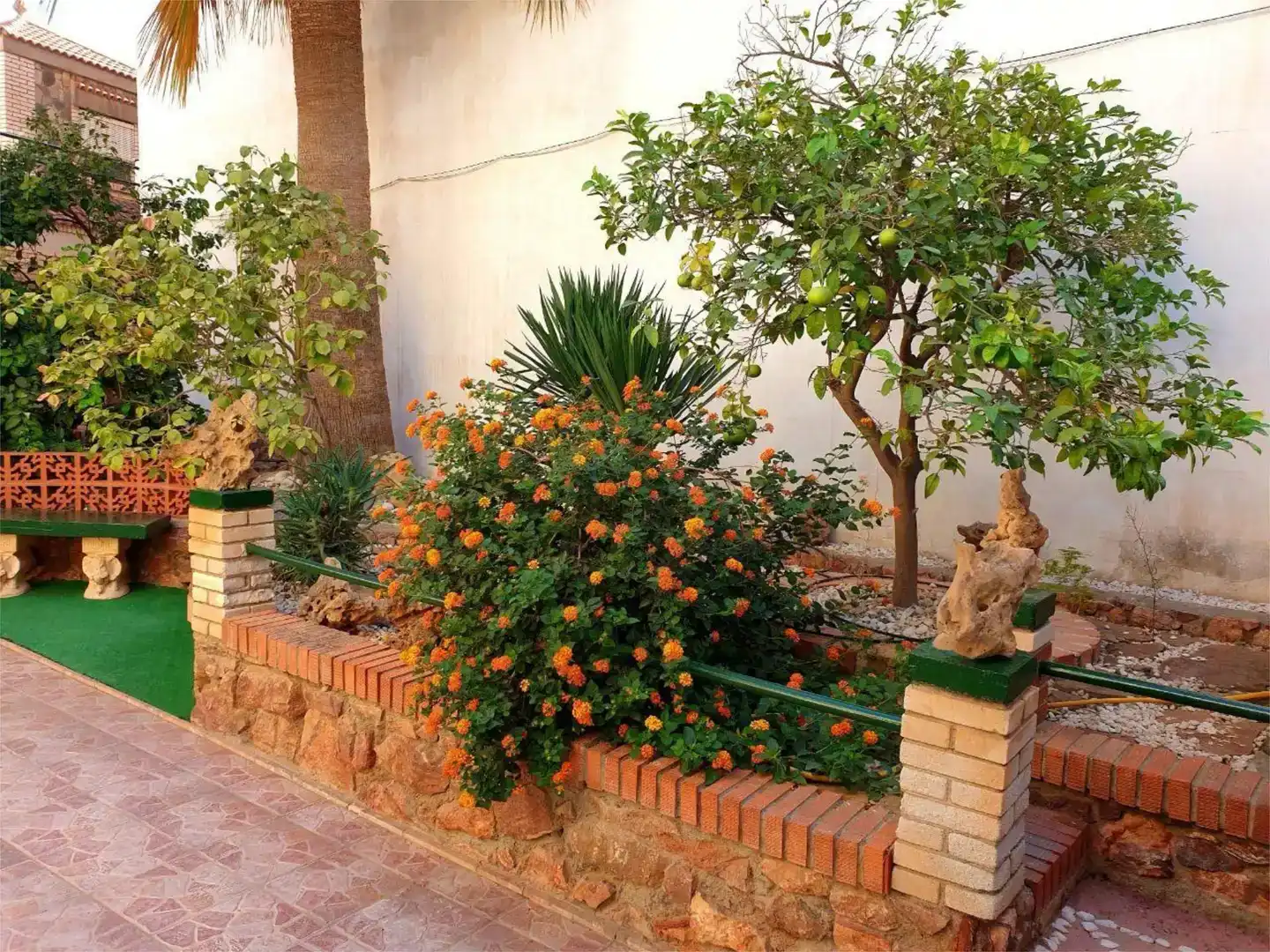 Garden of Flat for sale in El Ejido  with Air Conditioner, Private garden and Storage room