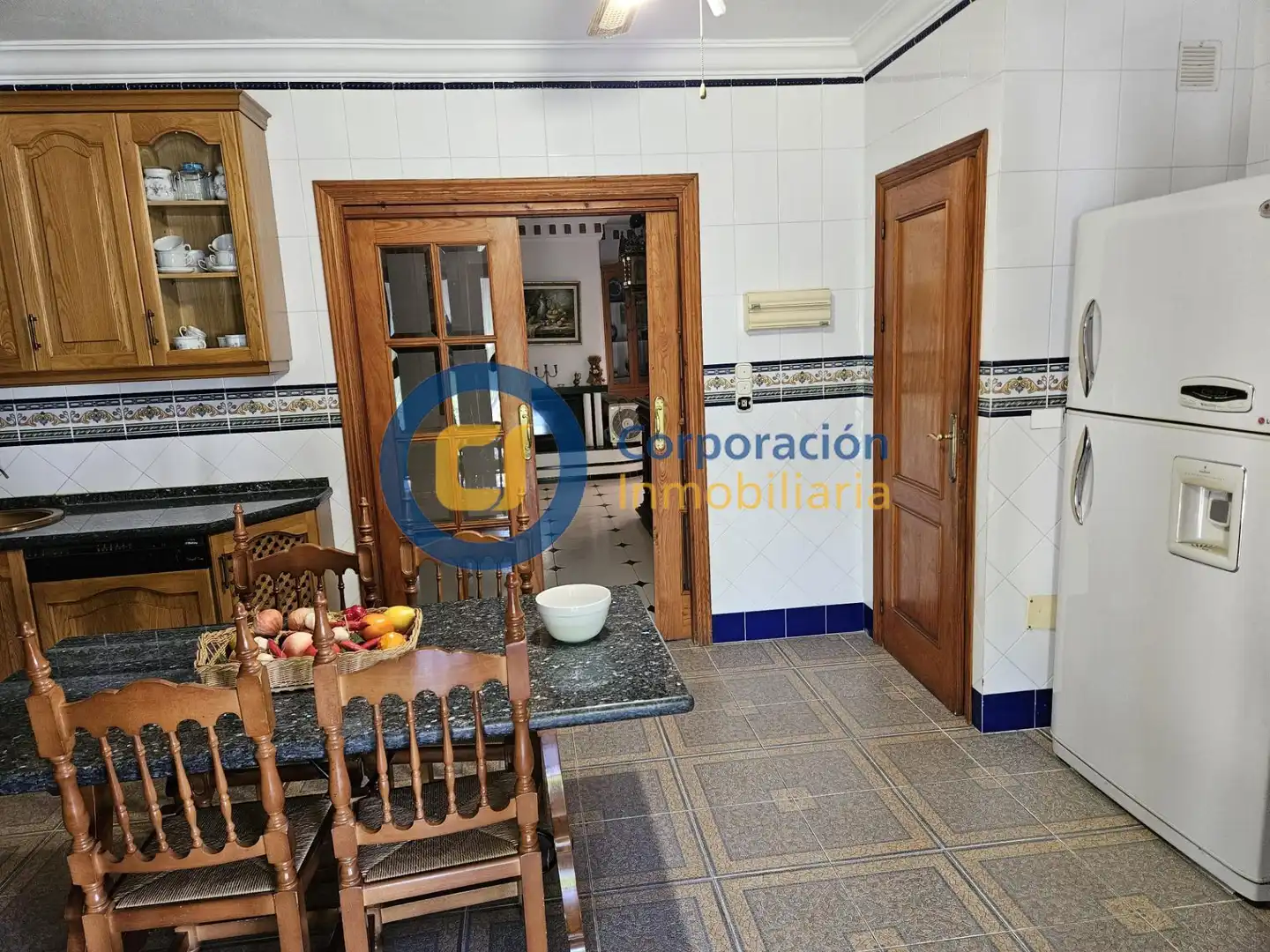 Cuina de Casa o xalet en venda en Lorca amb Aire condicionat, Jardí privat i Piscina