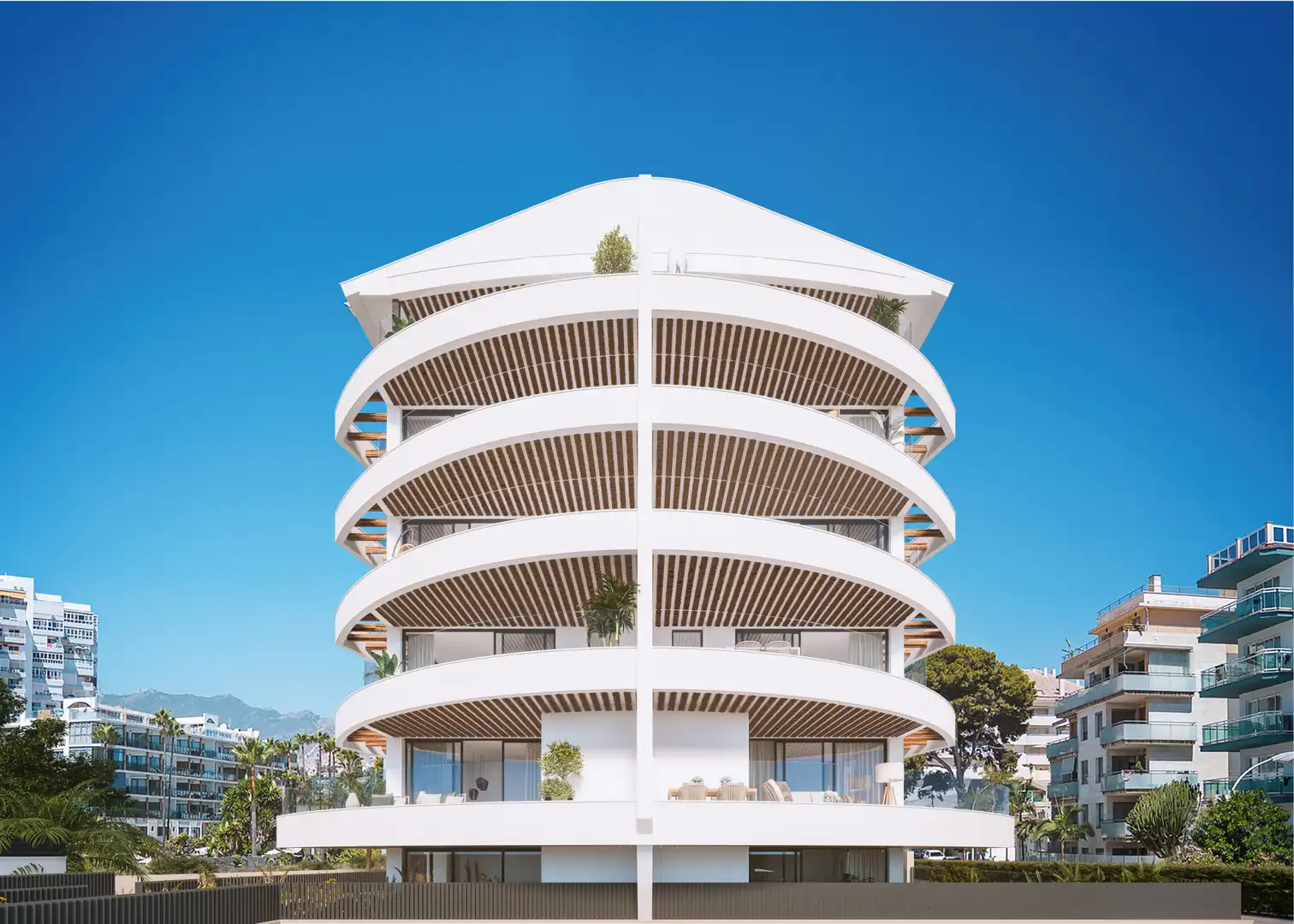 Vista exterior de Apartament en venda en Benalmádena amb Aire condicionat, Calefacció i Terrassa