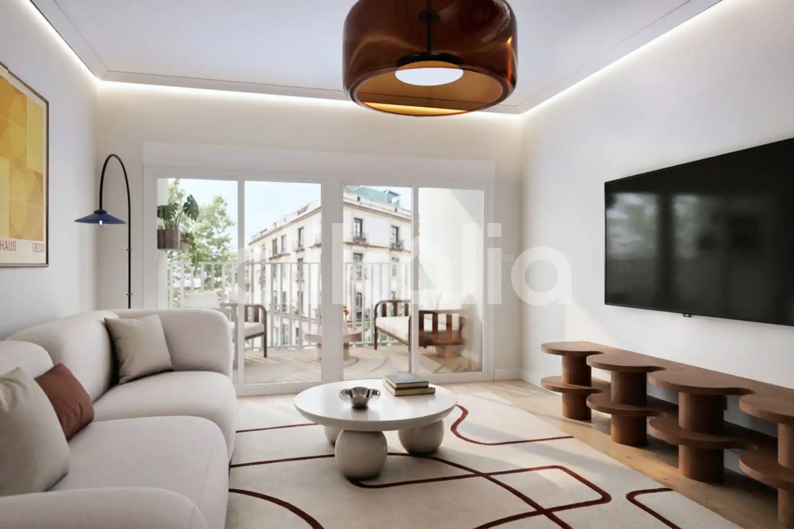 Sala de estar de Piso en venta en Nervión