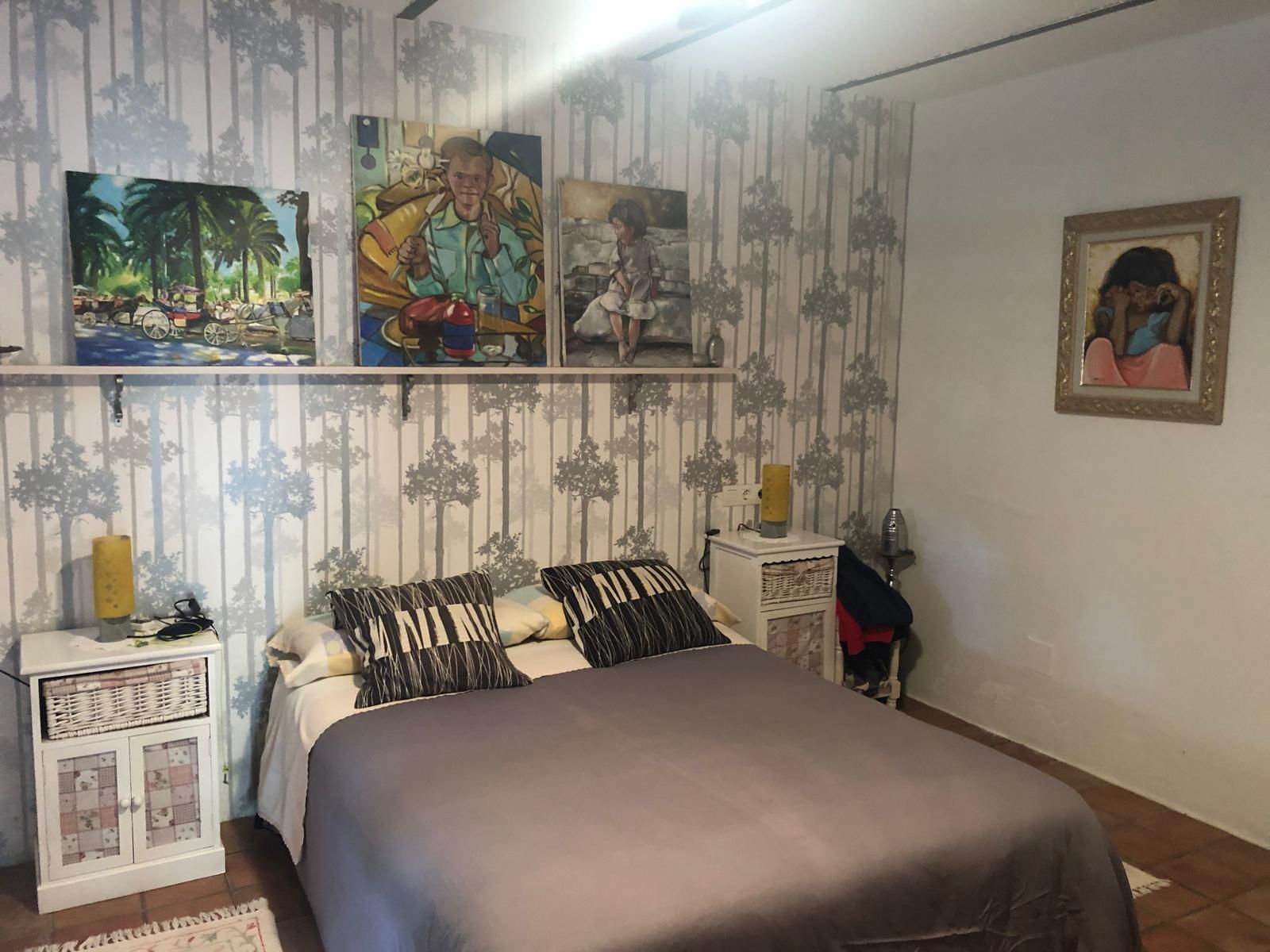 Dormitori de Finca rústica en venda en Cártama amb Aire condicionat, Jardí privat i Terrassa