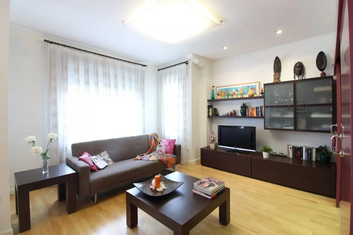 Sala de estar de Piso de alquiler en Valencia con Aire acondicionado, Calefacción y Parquet