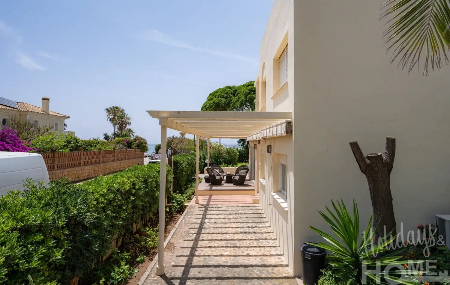 Terrassa de Pis de lloguer en Marbella amb Aire condicionat, Jardí privat i Terrassa