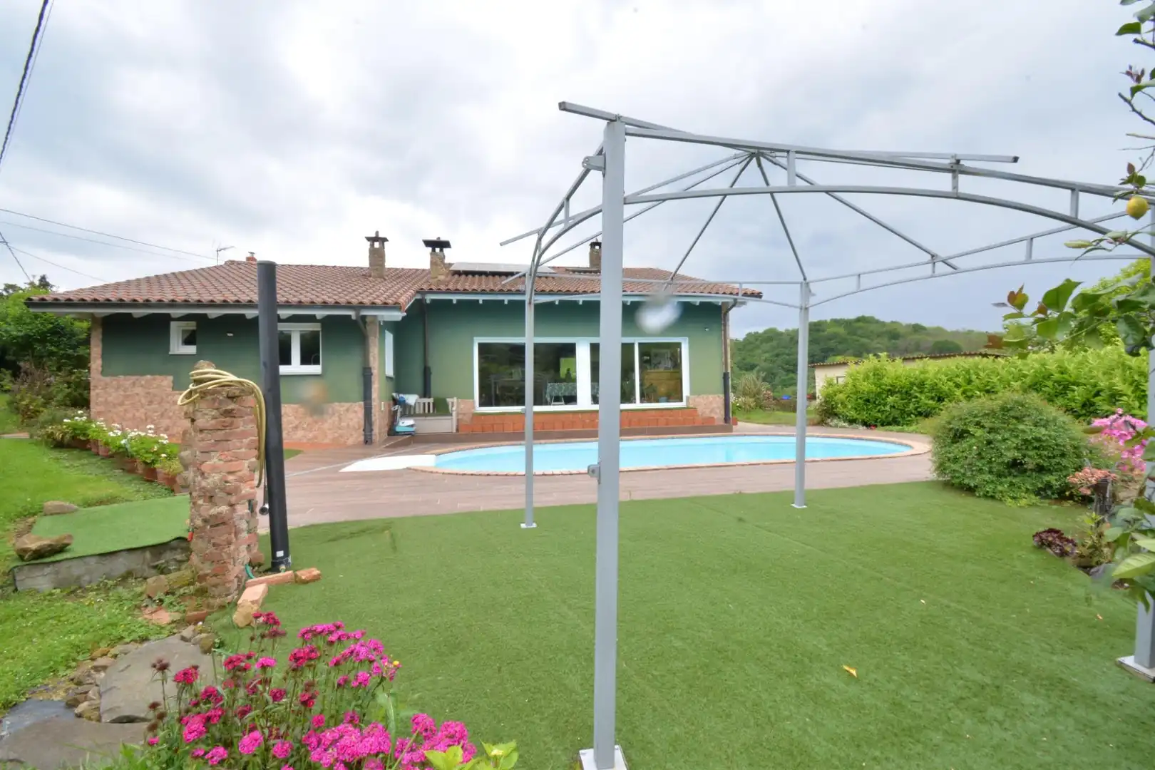 Swimming pool of Houses for sale in Langreo  with Heating, Private garden and Terrace