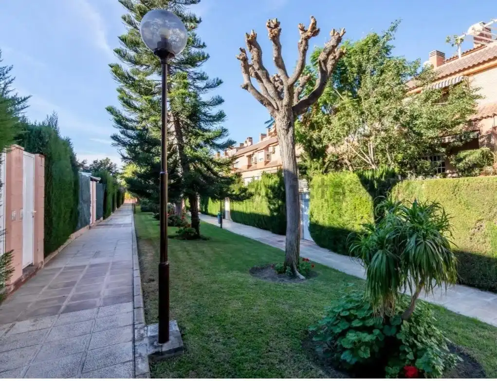 Vista exterior de Casa adosada en venda en Alicante / Alacant amb Aire condicionat, Calefacció i Jardí privat