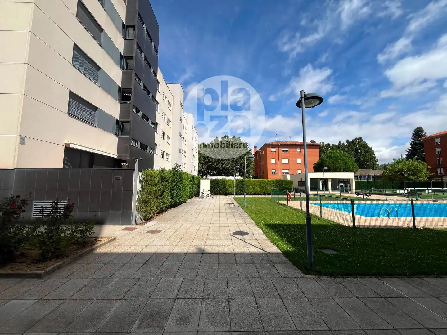 Parking of Flat for sale in Burgos  with Heating, Storage room and Swimming Pool