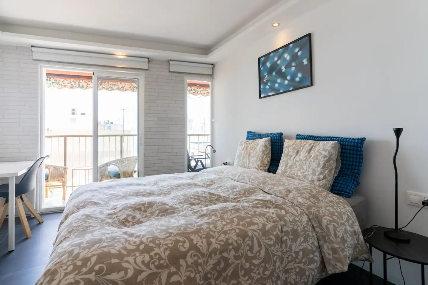 Schlafzimmer von Wohnung zum Verkauf in Santa Pola mit Klimaanlage und Terrasse