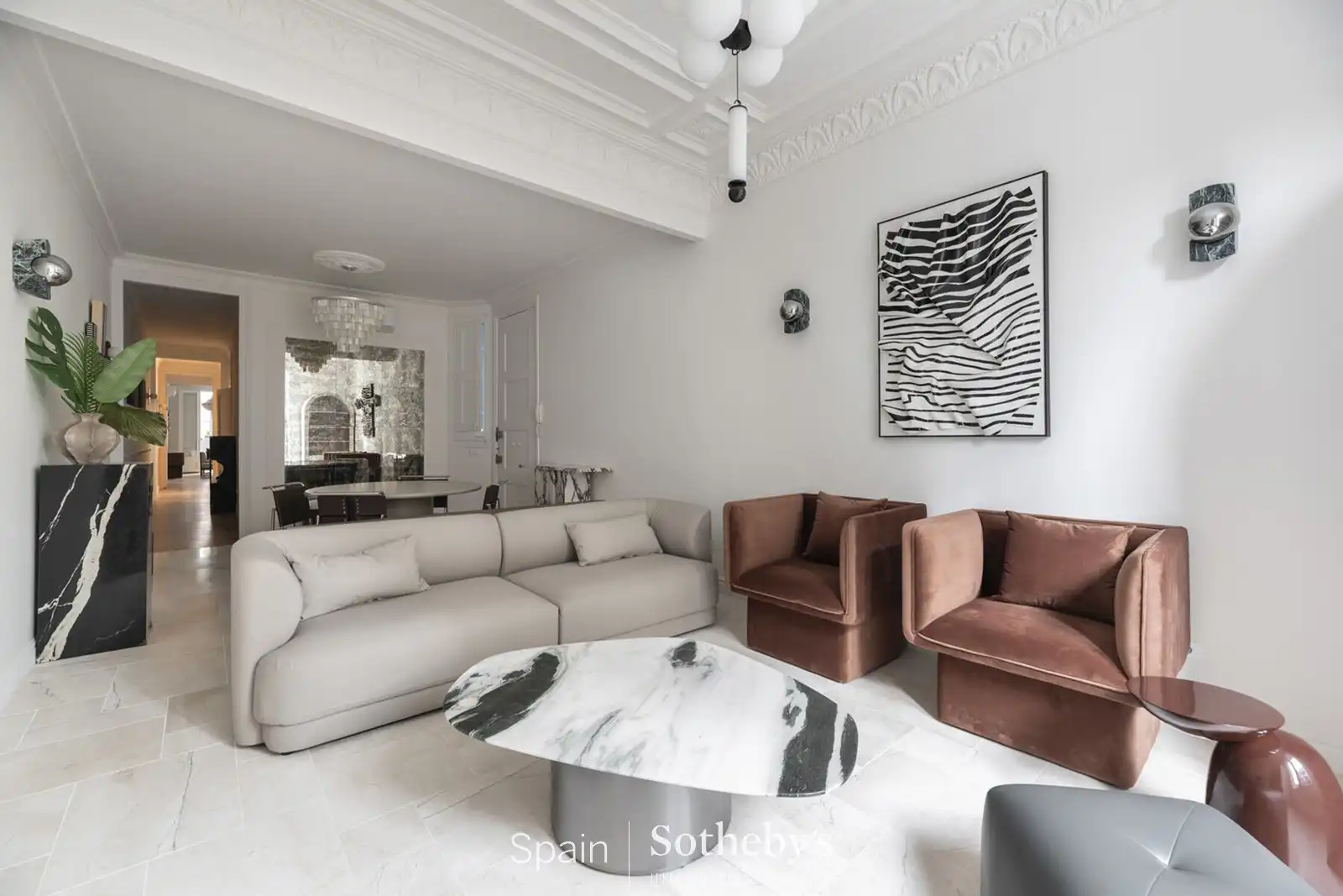 Sala d'estar de Apartament en venda en Barcelona amb Aire condicionat