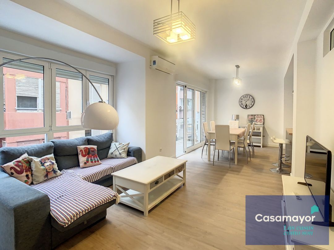 Living room of Flat for sale in Alicante / Alacant  with Air Conditioner, Terrace and Balcony