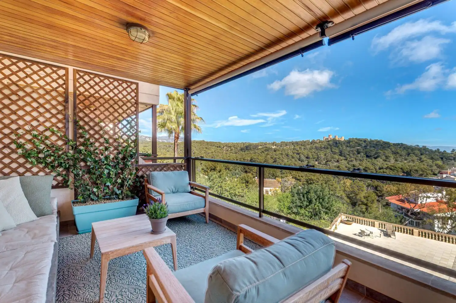 Terrace of Flat for sale in  Palma de Mallorca  with Air Conditioner, Private garden and Parquet flooring