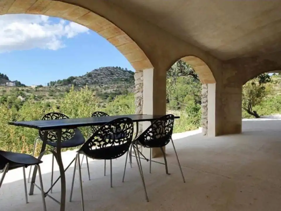 Terrace of Country homes for sale in Tàrbena