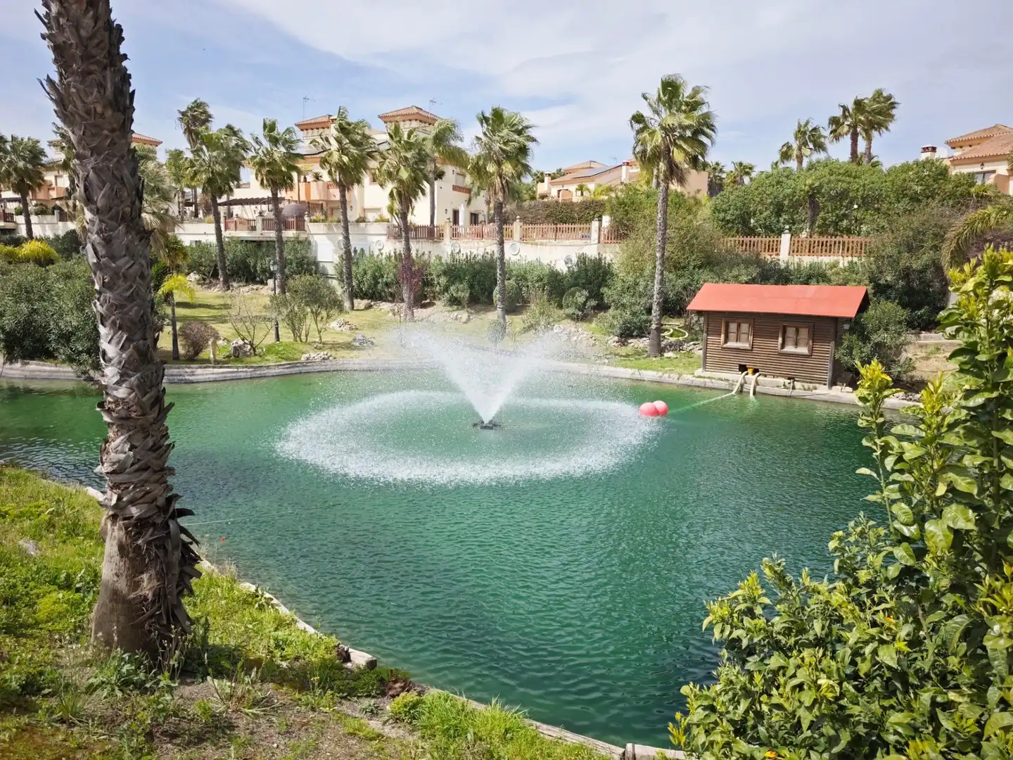 Schwimmbecken von Einfamilien-Reihenhaus zum Verkauf in Coín mit Terrasse, Abstellraum und Schwimmbad