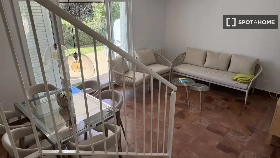 Sala de estar de Apartamento para compartir en El Portil con Aire acondicionado, Calefacción y Terraza