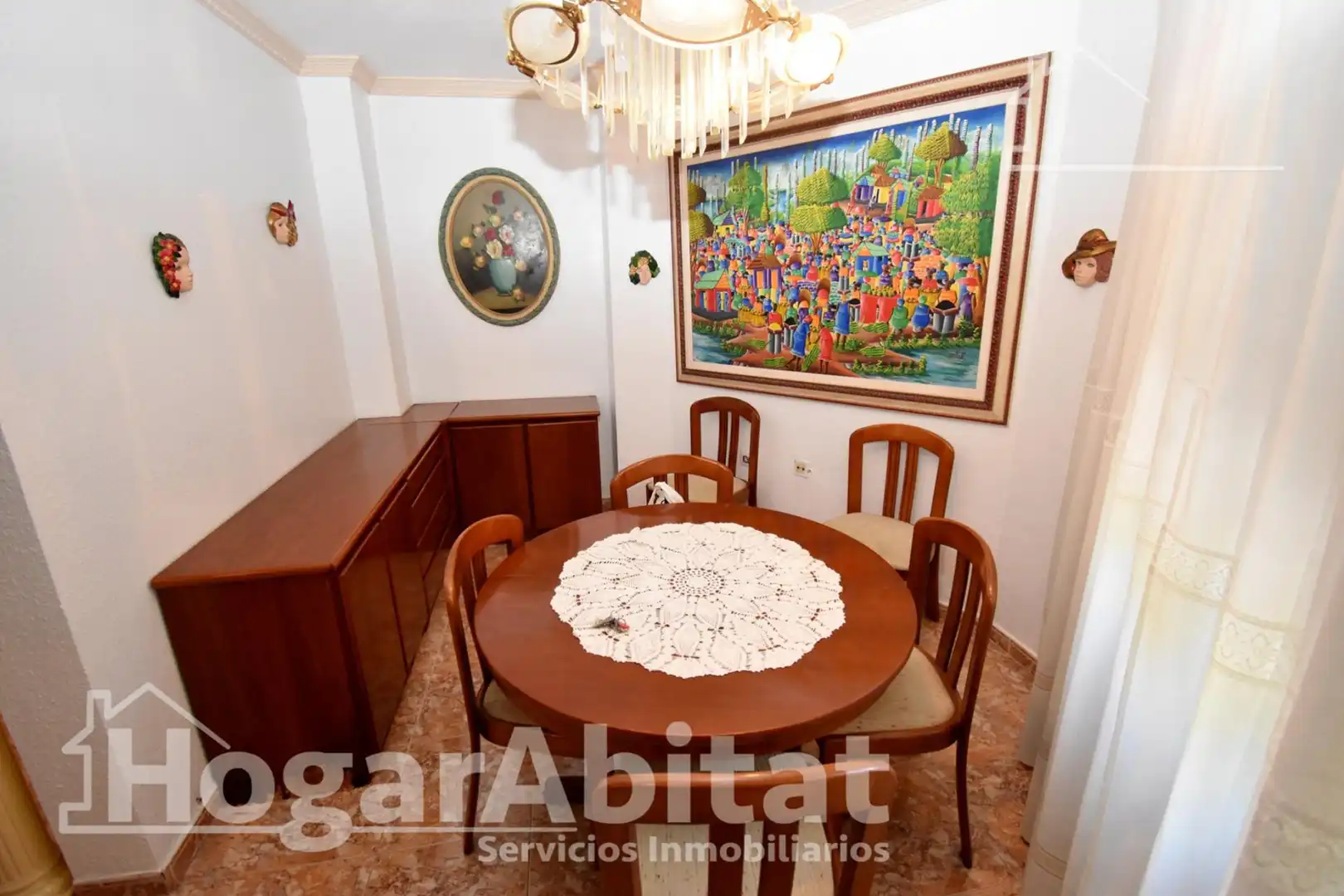 Comedor de Piso en venta en Castellón de la Plana / Castelló de la Plana con Aire acondicionado, Calefacción y Amueblado