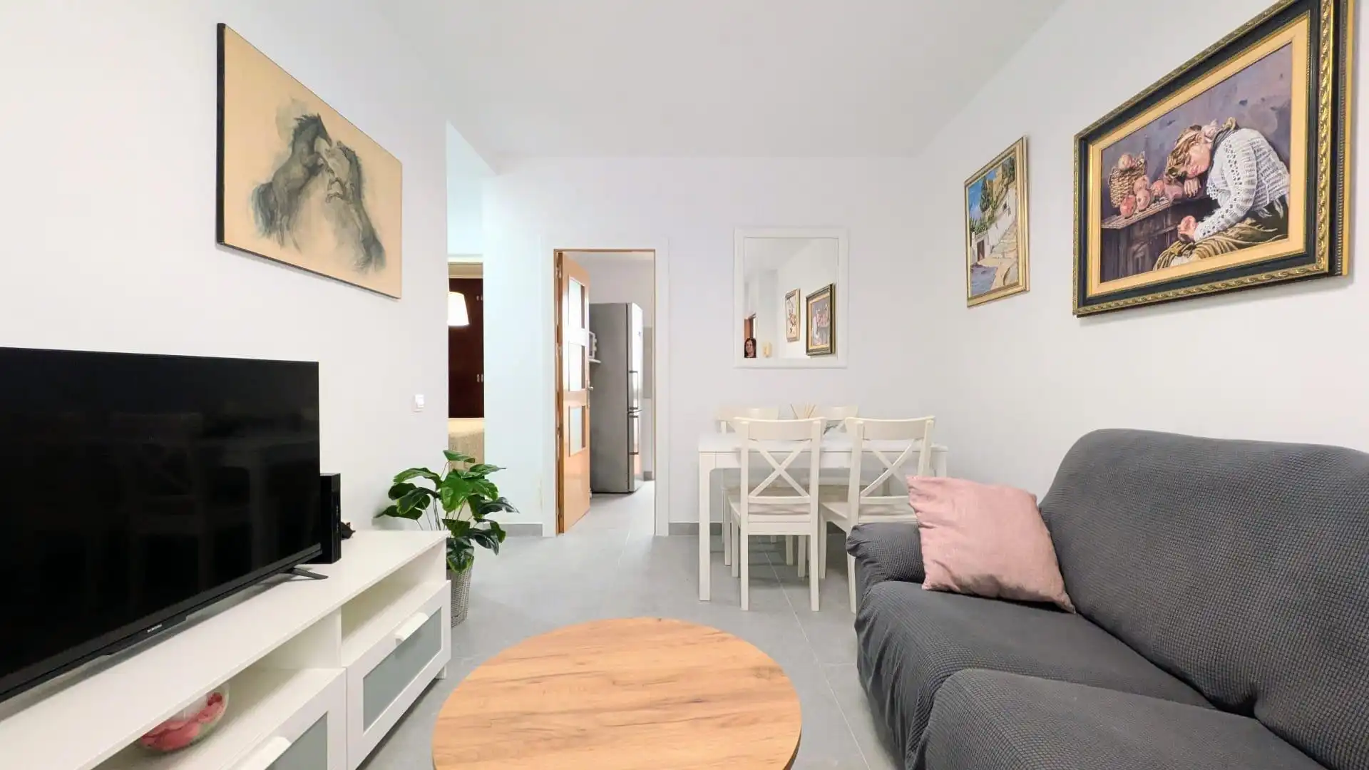 Sala de estar de Piso de alquiler en Fuengirola con Terraza y Amueblado