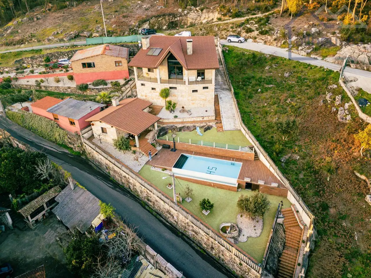 Vista exterior de Casa o chalet en venta en Tui con Calefacción, Jardín privado y Terraza