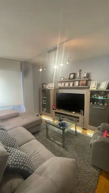 Sala de estar de Piso en venta en Portugalete con Calefacción, Jardín privado y Parquet