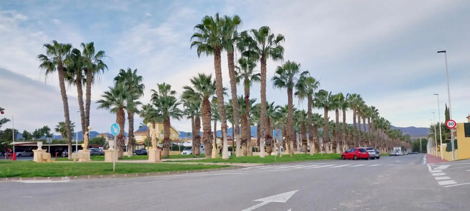 Vista exterior de Casa adosada en venta en Mazarrón con Jardín privado, Terraza y Piscina