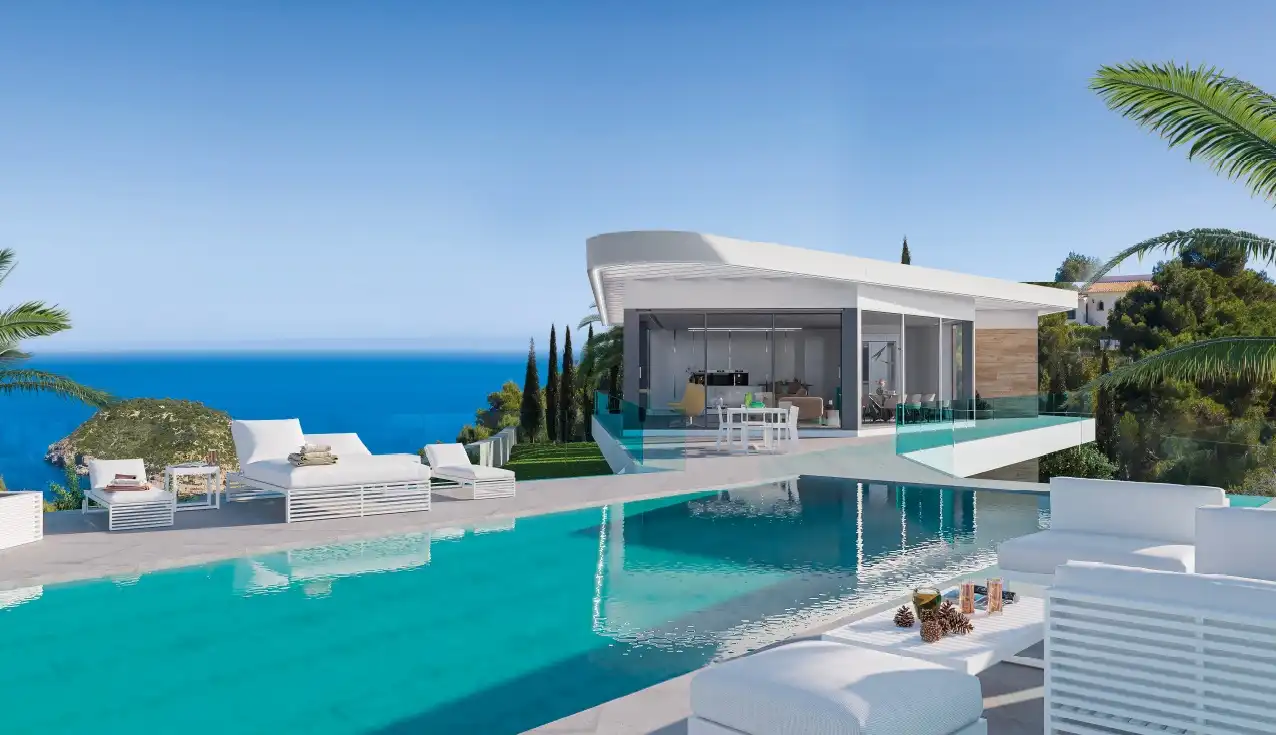 Swimming pool of Houses for sale in Jávea / Xàbia  with Air Conditioner