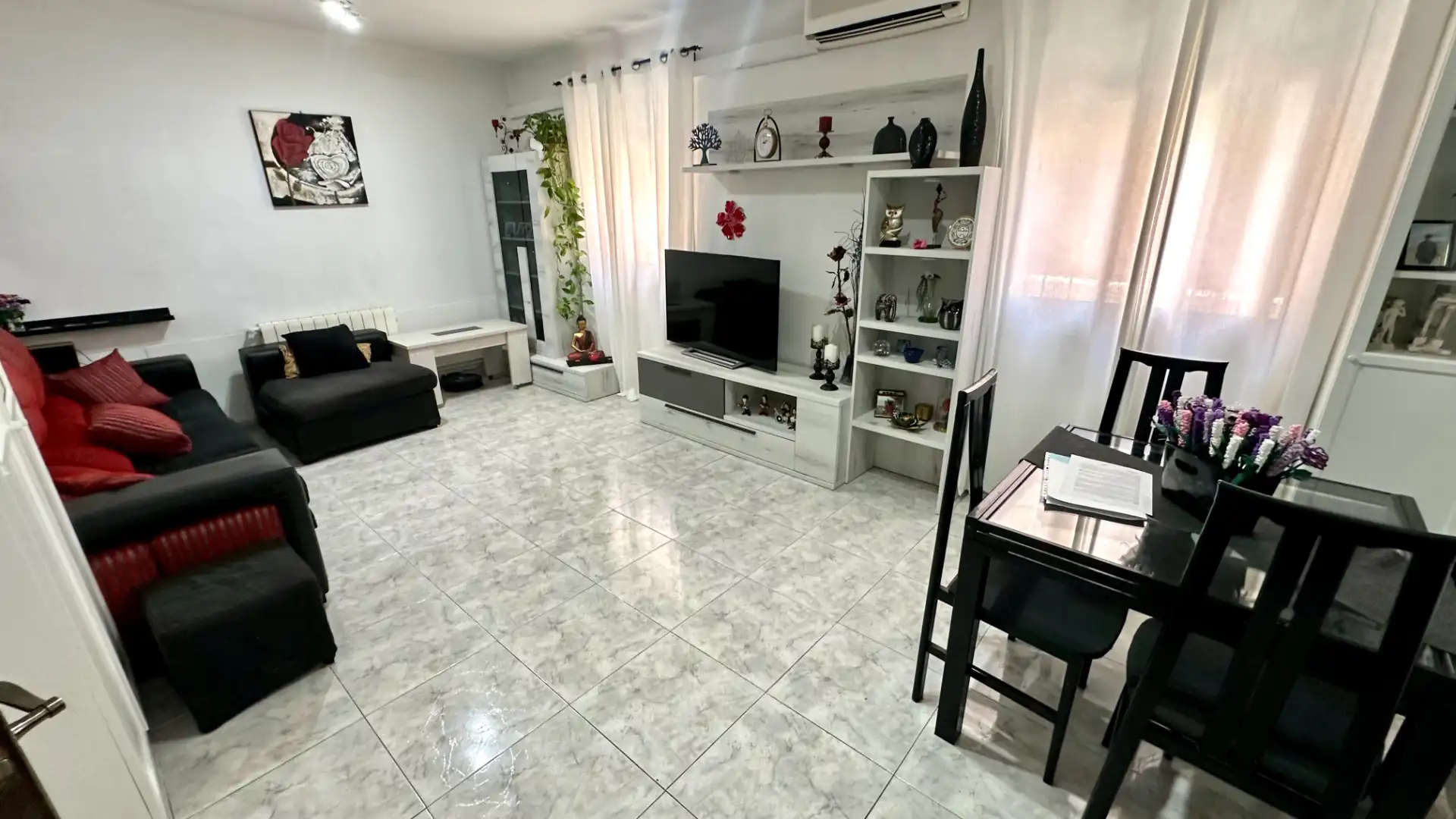 Sala de estar de Planta baja en venta en Barcelona con Aire acondicionado, Calefacción y Terraza