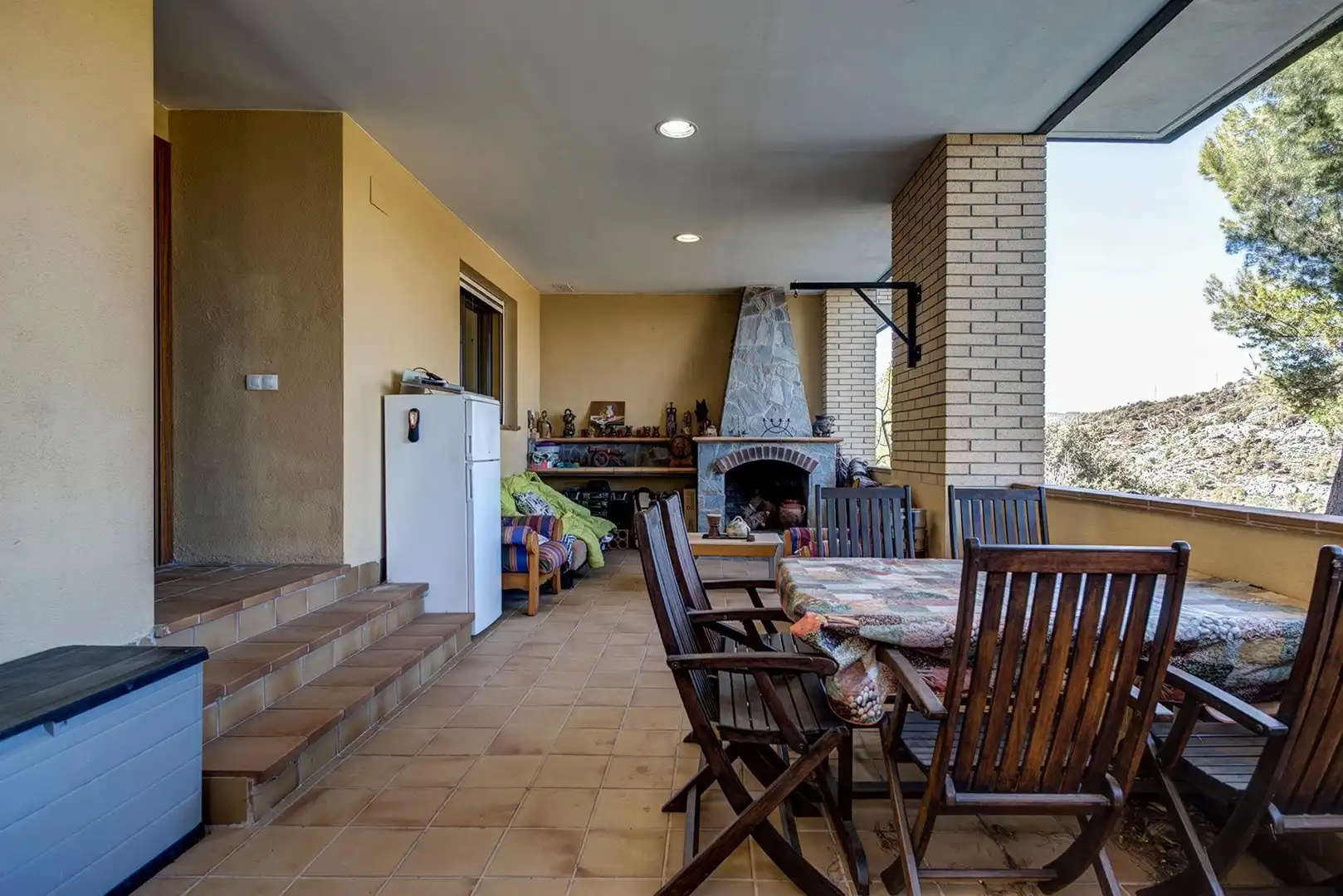 Terraza de Casa o chalet en venta en La Pobla de Claramunt con Aire acondicionado, Calefacción y Jardín privado
