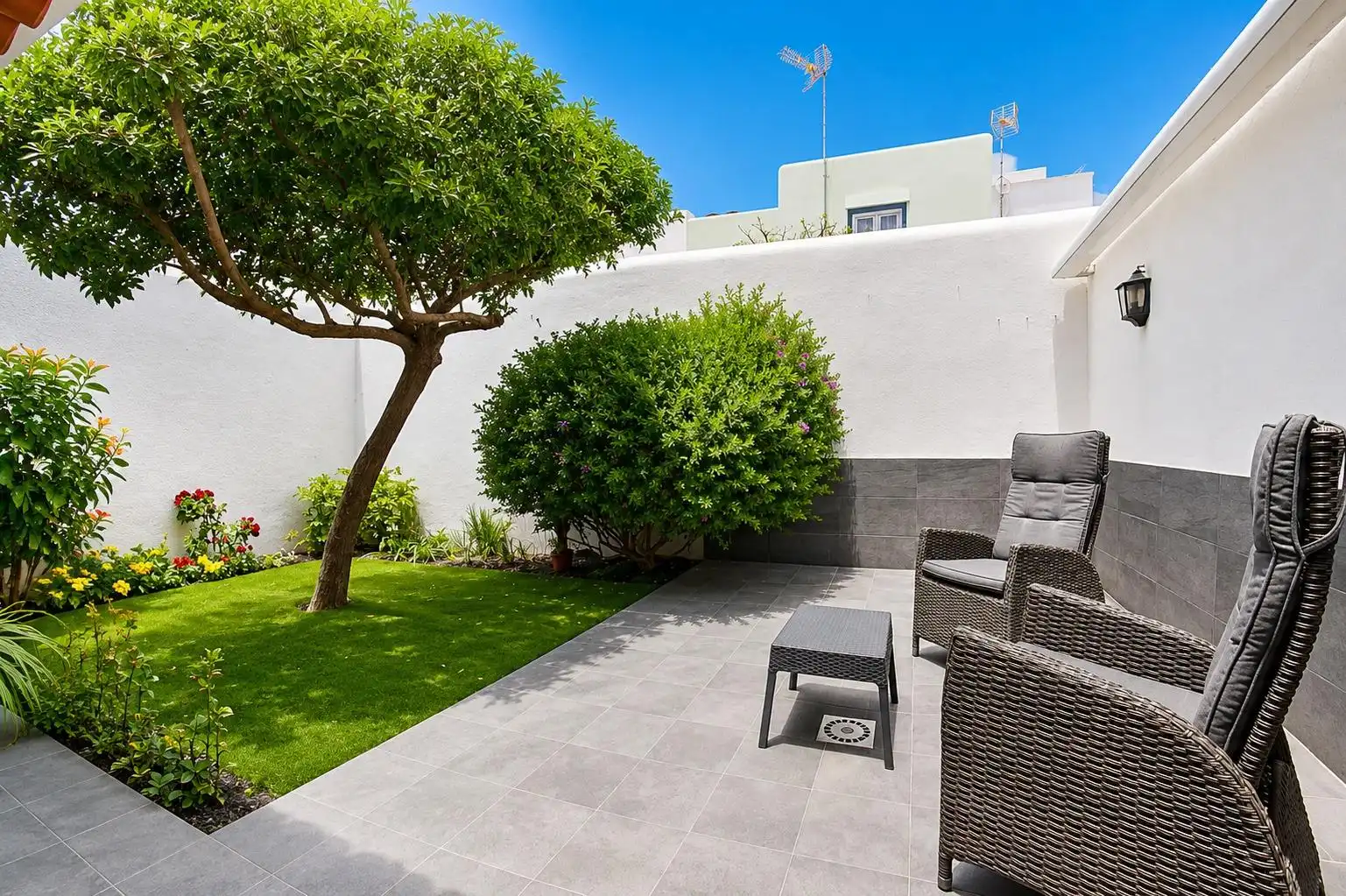 Terraza de Casa adosada en venta en San Cristóbal de la Laguna con Calefacción