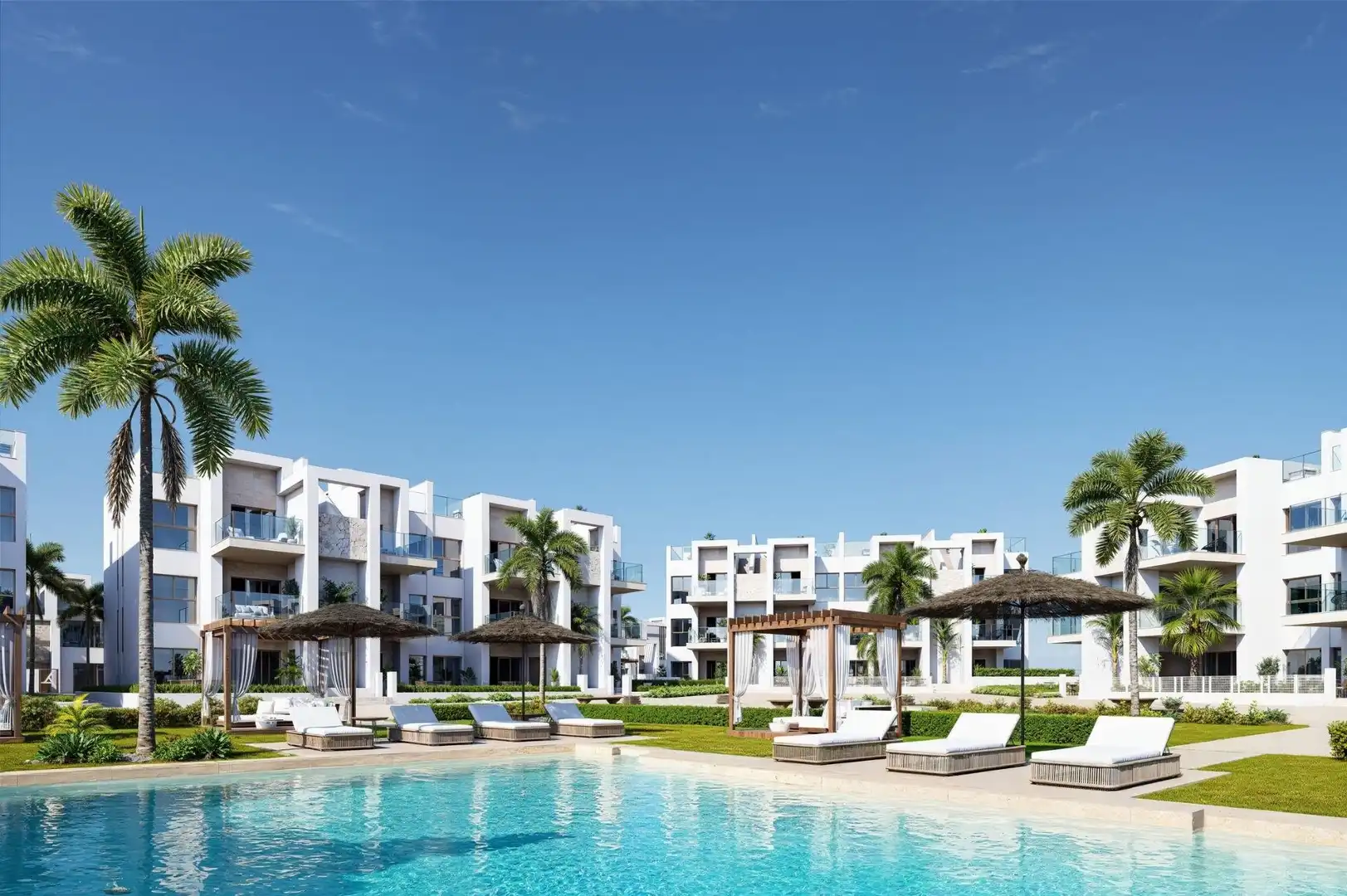 Vista exterior de Àtic en venda en Los Alcázares amb Terrassa, Piscina i Piscina comunitària