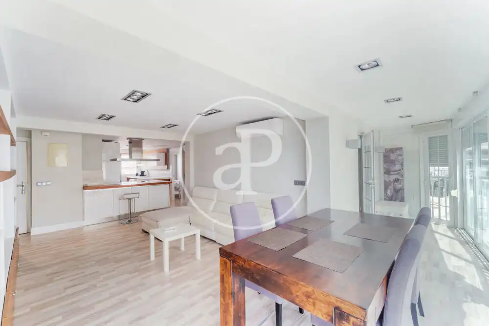 Living room of Flat for sale in Benidorm  with Heating, Terrace and Furnished