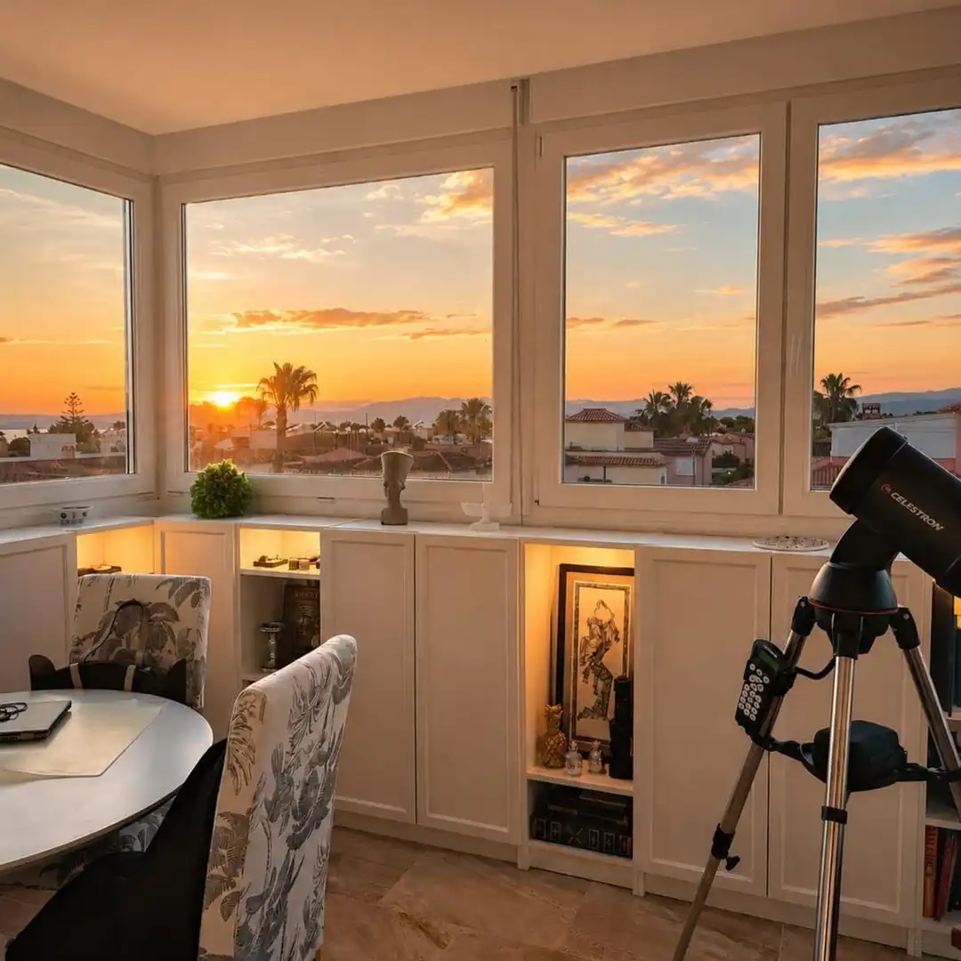 Sala de estar de Ático en venta en Llucmajor con Aire acondicionado, Balcón y Piscina comunitaria