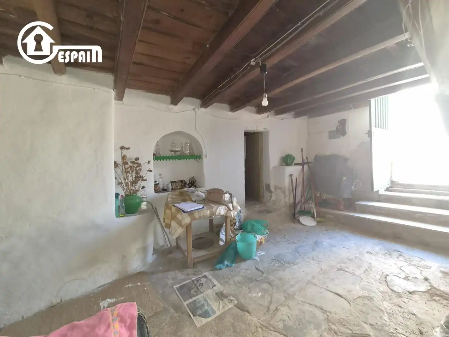 Cuina de Finca rústica en venda en Casas de Miravete amb Moblat