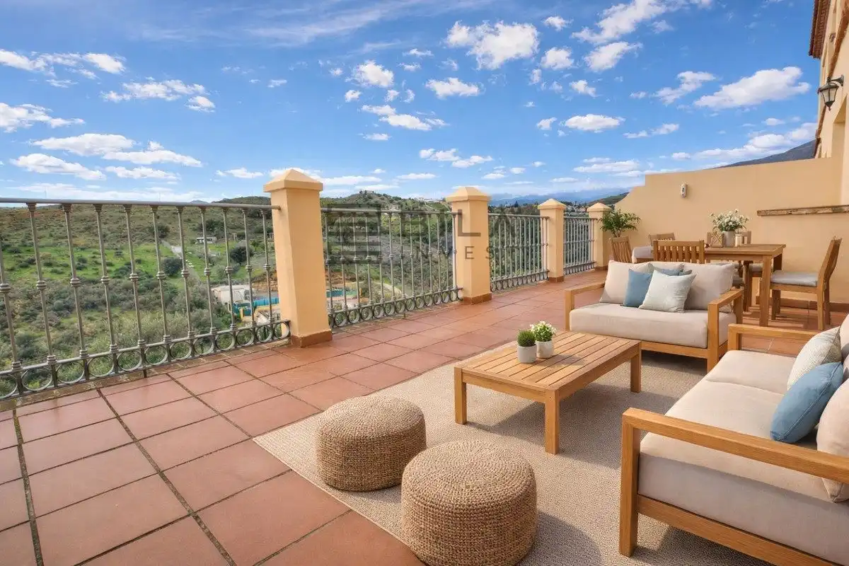 Terrassa de Casa adosada en venda en Mijas amb Traster, Piscina i Piscina comunitària