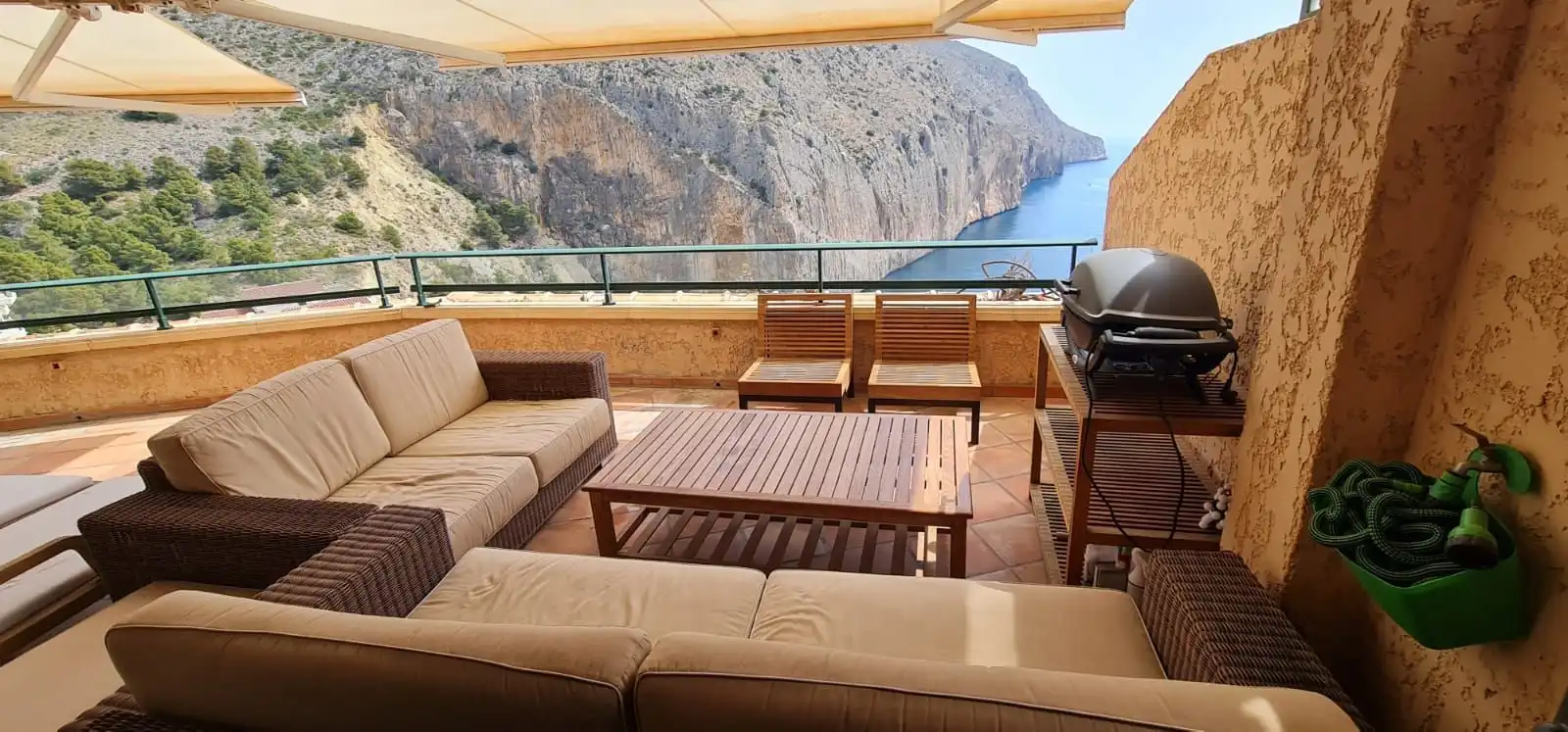 Terrasse von Wohnungen zum Verkauf in Altea mit Klimaanlage, Heizung und Gemeinschaftspool