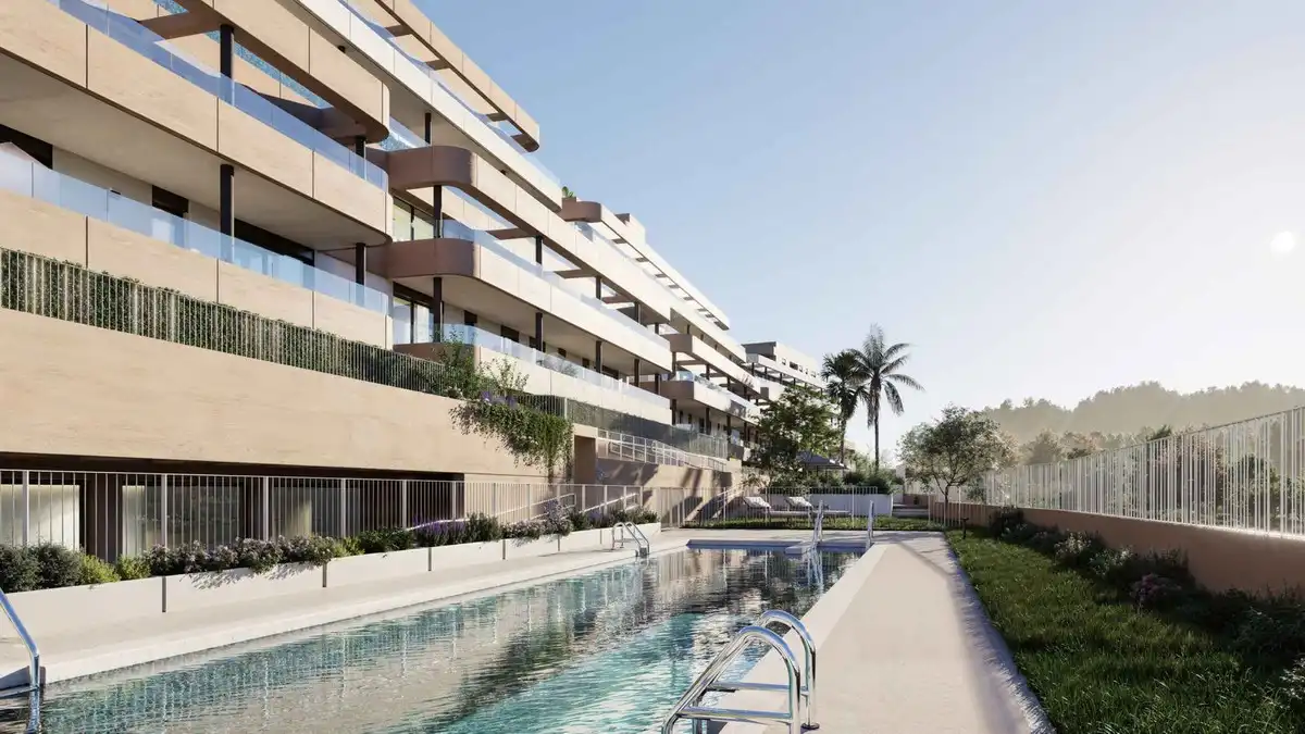 Vista exterior de Planta baixa en venda en Estepona amb Aire condicionat, Jardí privat i Traster