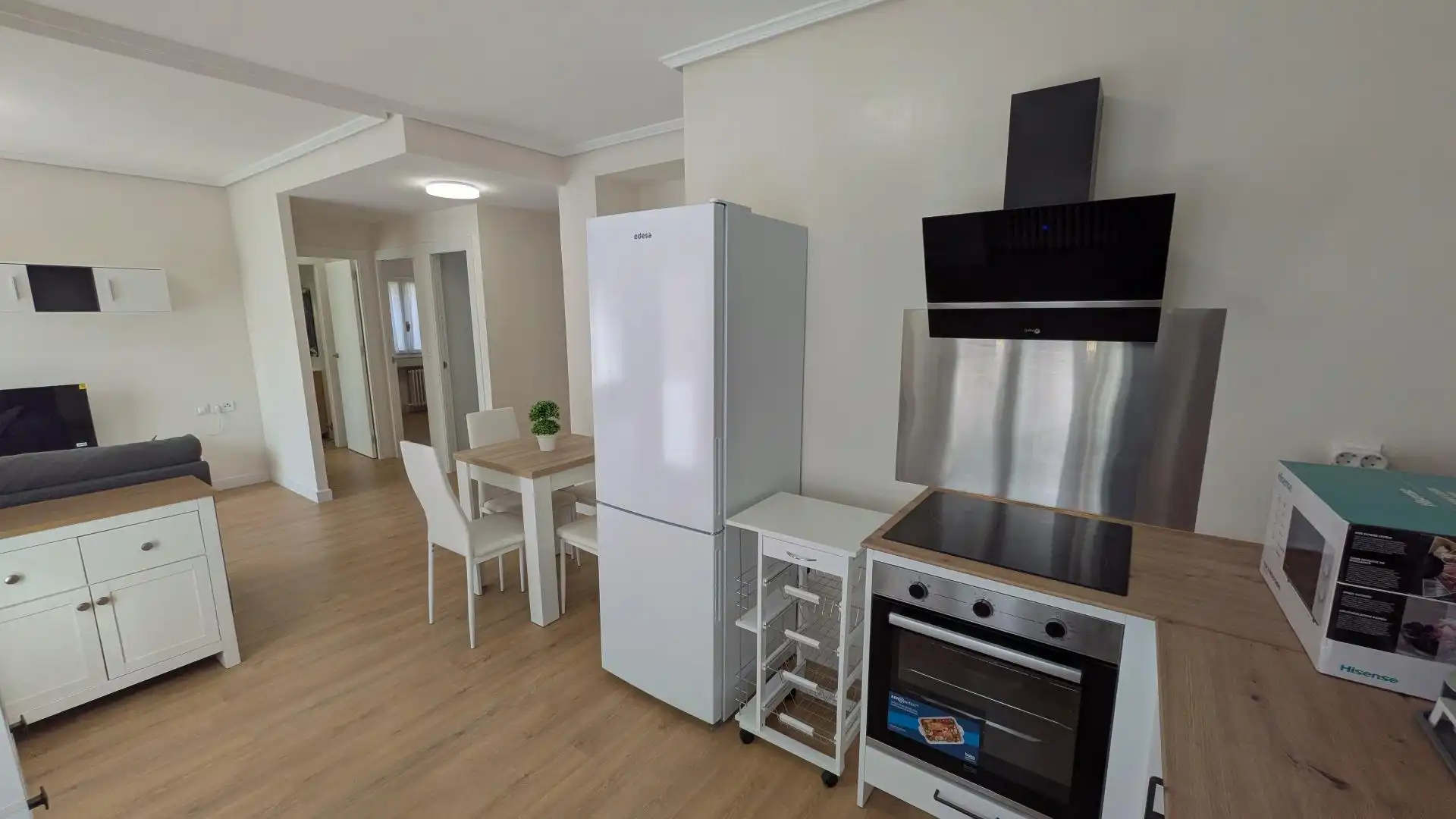 Küche von Wohnung zur Miete in Santander mit Heizung, Terrasse und Möbliert