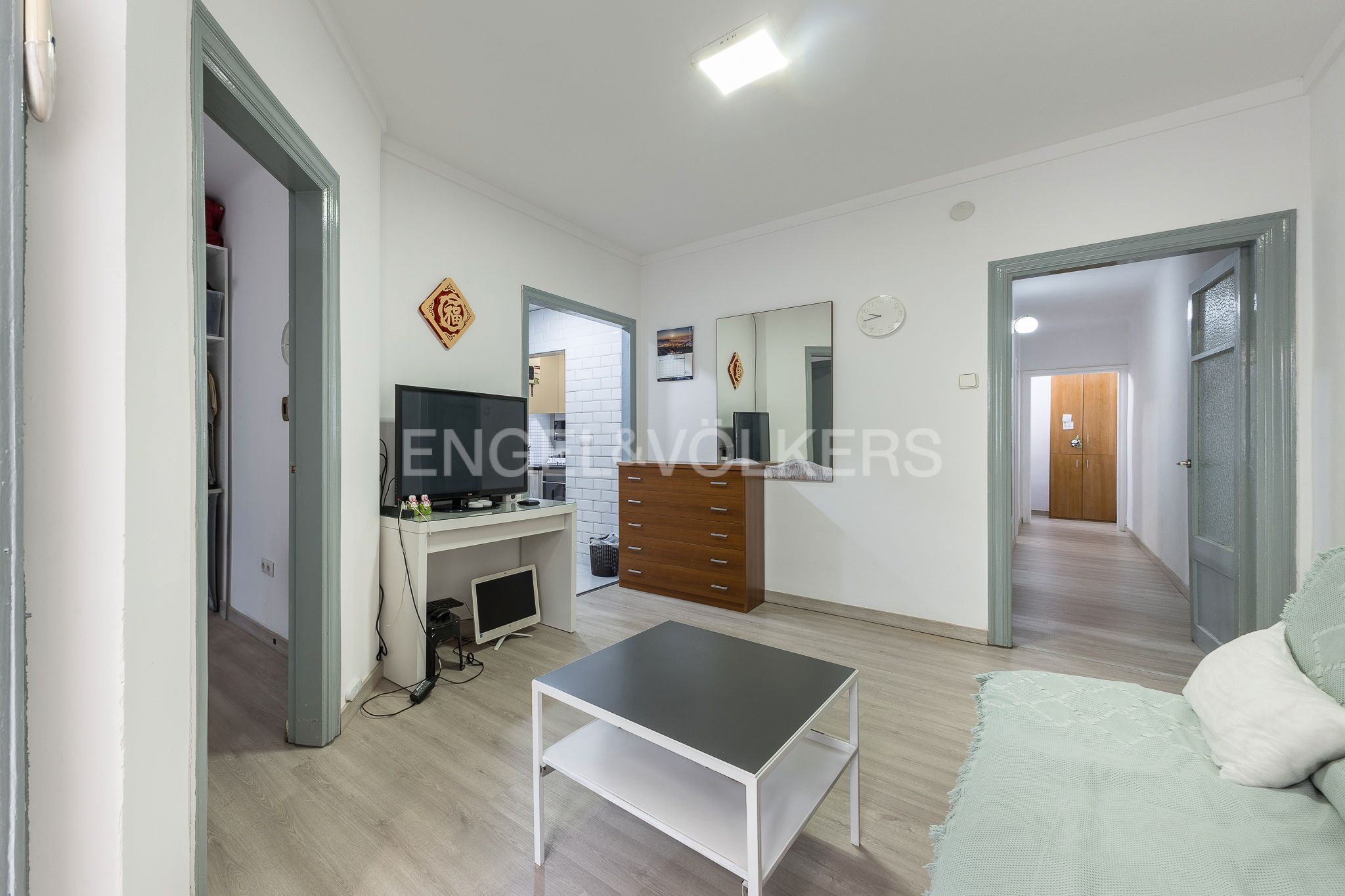 Living room of Apartment for sale in  Barcelona Capital  with Air Conditioner and Heating