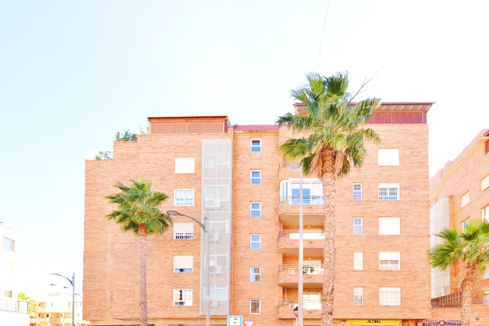 Exterior view of Flat for sale in Roquetas de Mar  with Terrace and Community pool