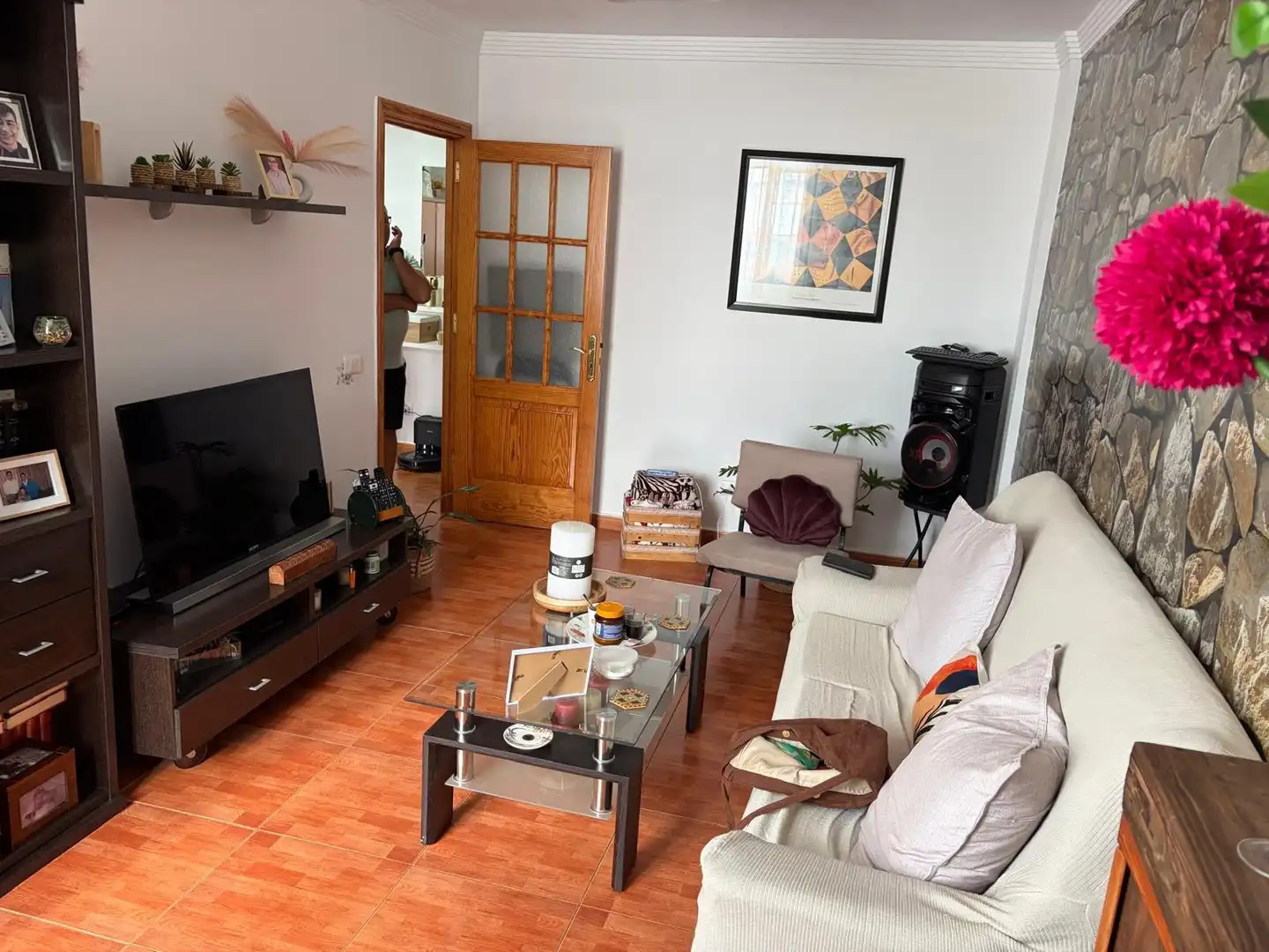 Sala de estar de Piso en venta en Las Palmas de Gran Canaria con Terraza y Amueblado