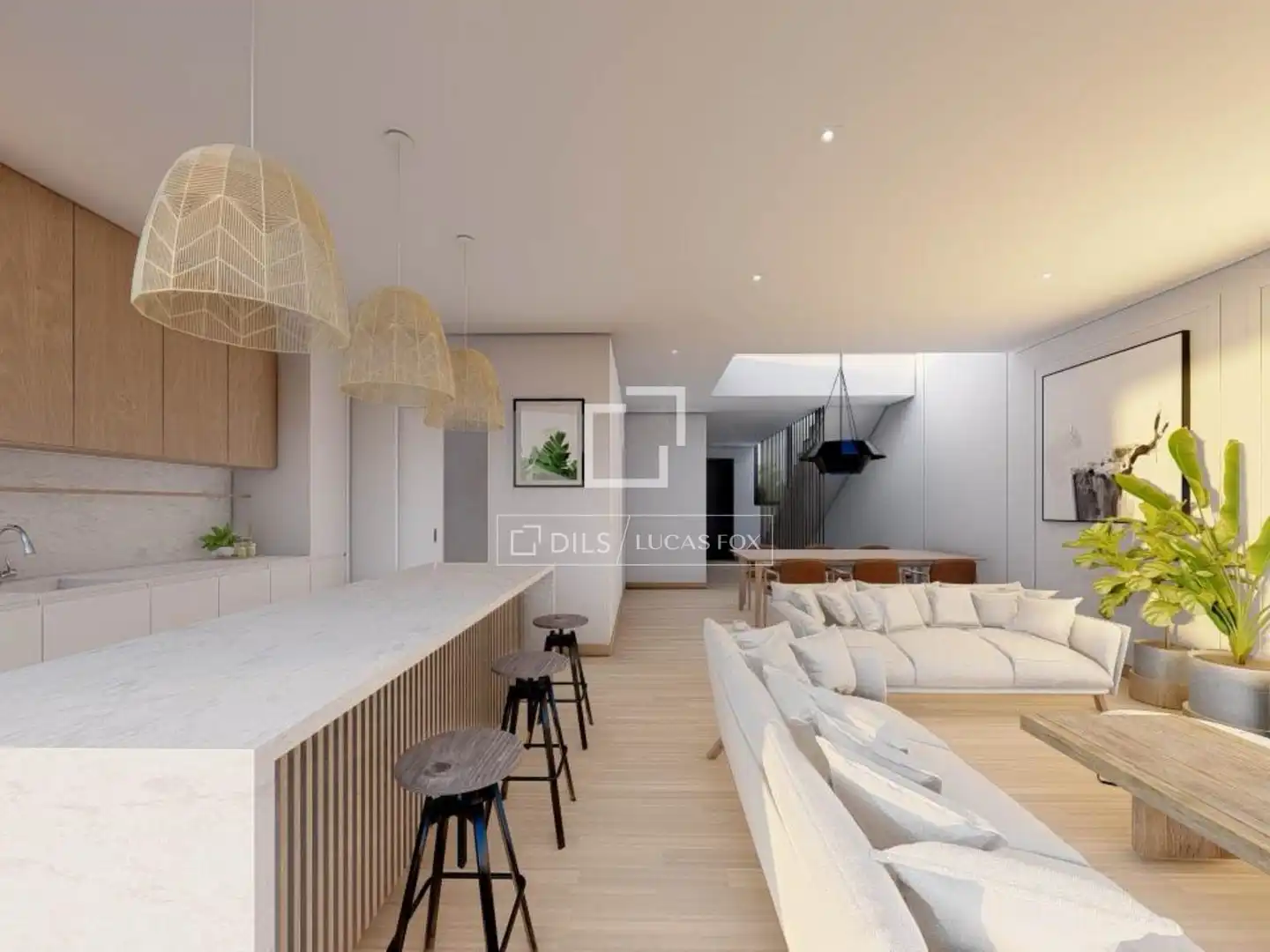 Living room of Houses for sale in Vilanova i la Geltrú  with Air Conditioner, Heating and Private garden