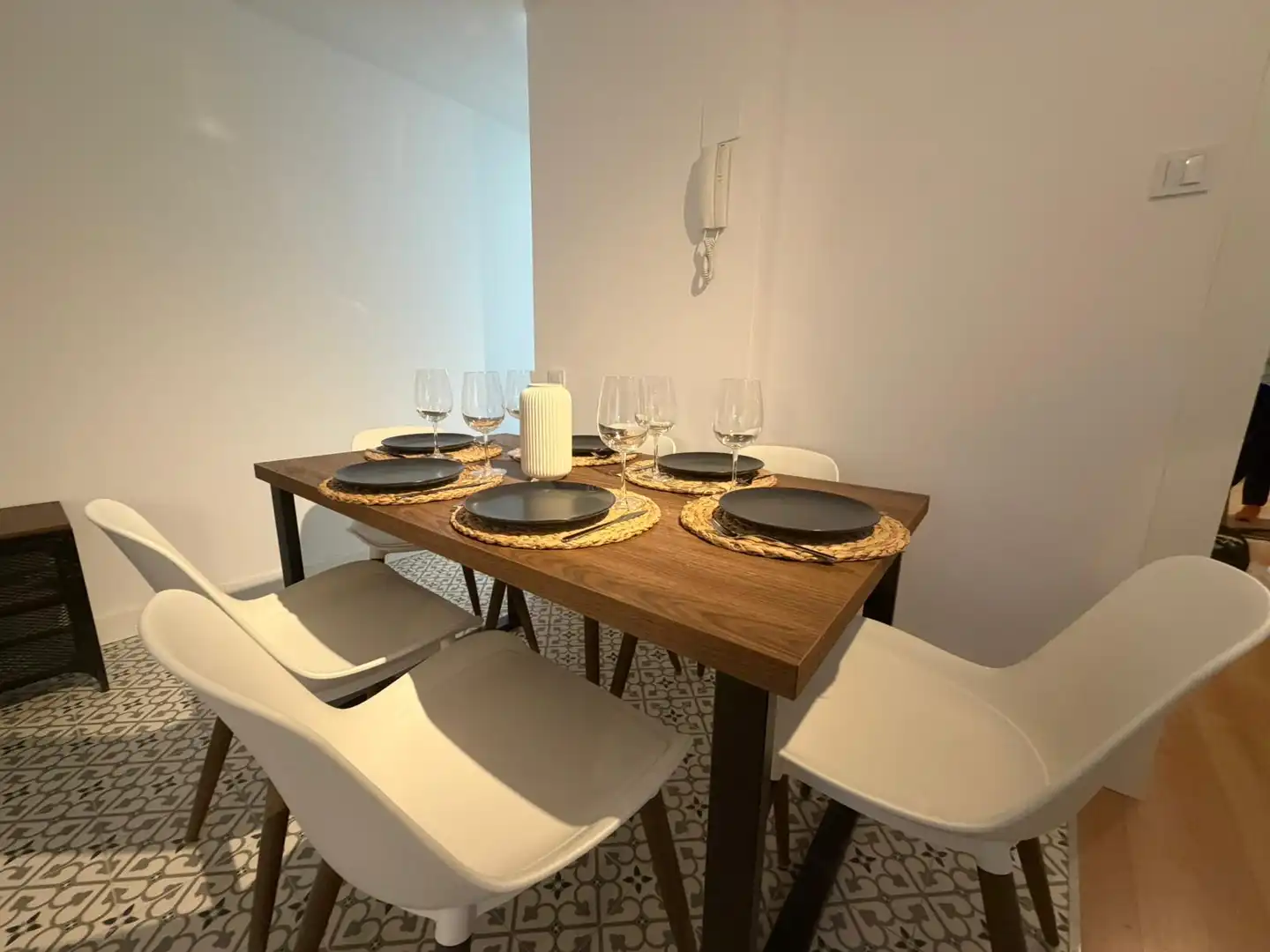 Dining room of Flat for share in Madrid  with Heating, Furnished and Washing machine