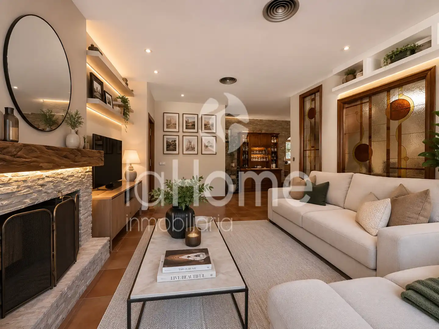 Sala de estar de Casa o chalet en venta en Paterna con Aire acondicionado, Jardín privado y Parquet