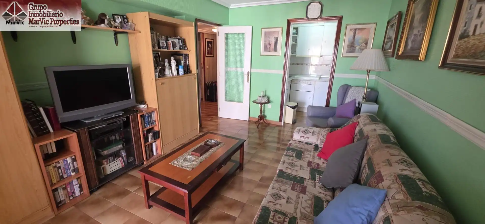 Sala de estar de Apartamento en venta en Benidorm con Aire acondicionado, Jardín privado y Amueblado
