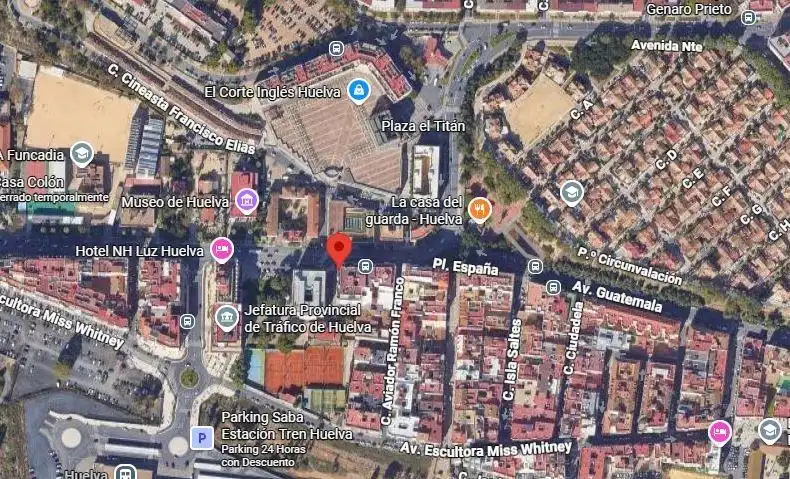 Vista exterior de Piso en venta en Huelva