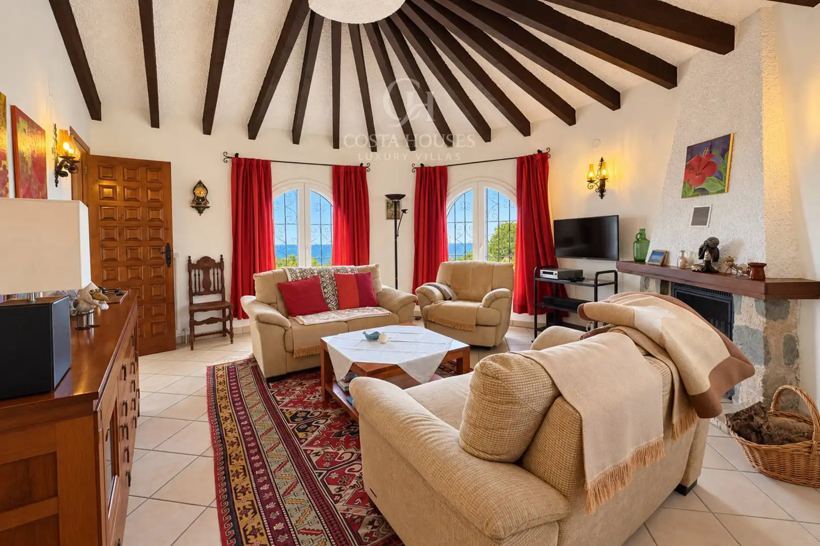 Sala de estar de Casa o chalet en venta en Portichol - Balcón al Mar