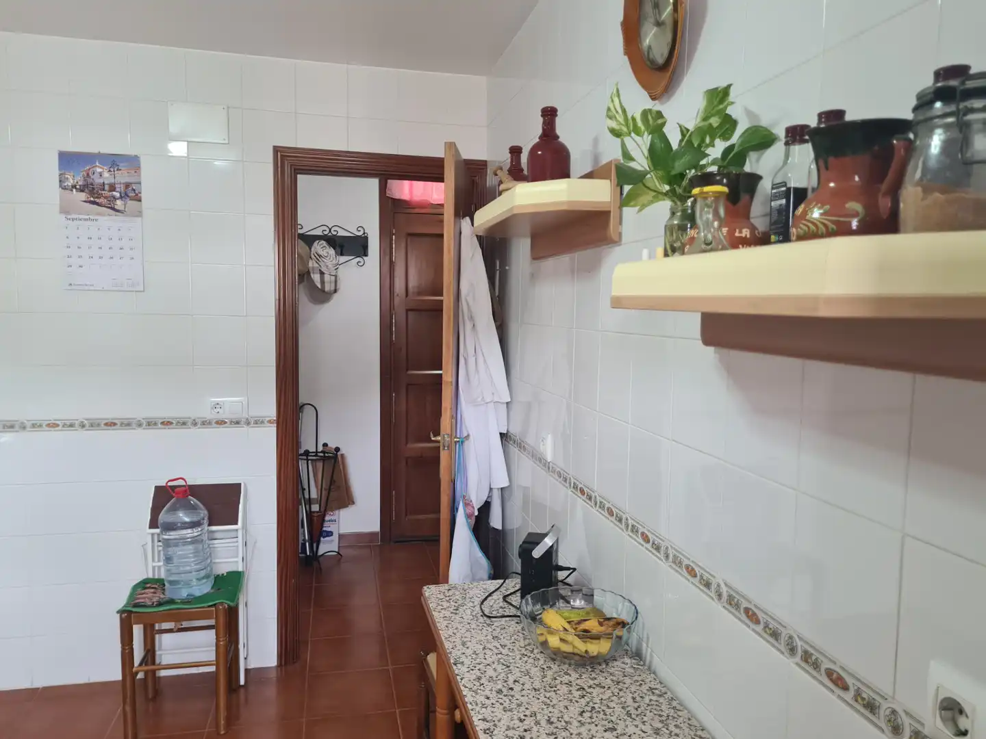 Cocina de Casa adosada en venta en Higuera de la Sierra con Aire acondicionado, Terraza y Trastero